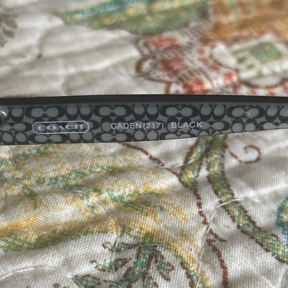 Coach Caden 217 Black Metal And Plastic Eyeglass Frames Y2K Vintage 90’s - Picture 9 of 9